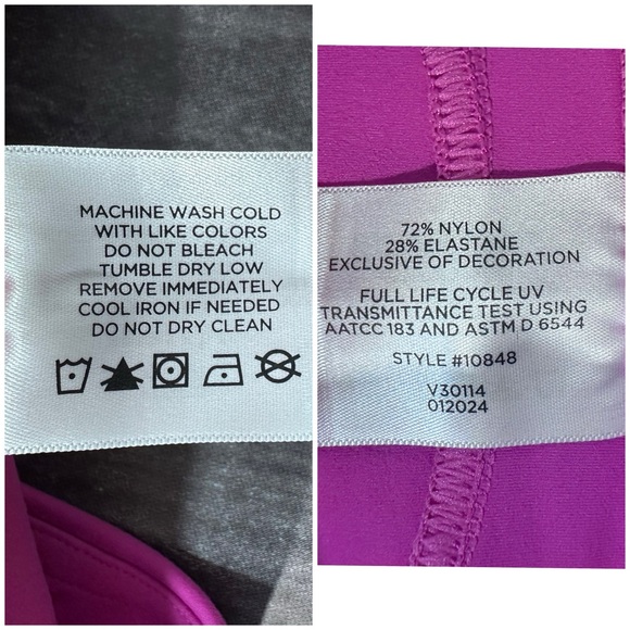 Coolibar Ananda Bike Shorts in Bright Pink NWT [C11] - Picture 10 of 10